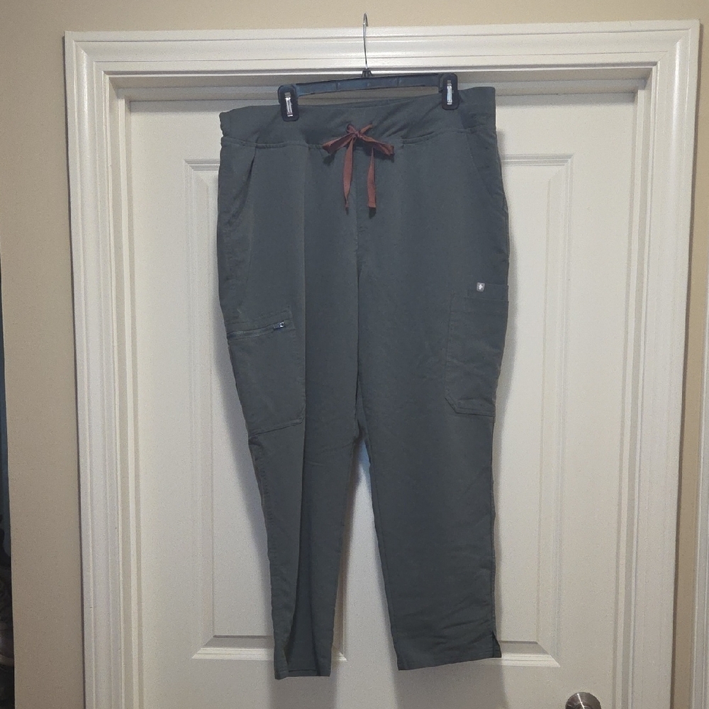 FIGS High Waisted Yola Pants In Bonsai XXL Petite